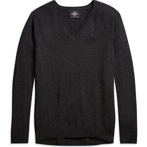 NWOT Harley Davidson Genuine Motorclothes Charcoal Gray Sweater L